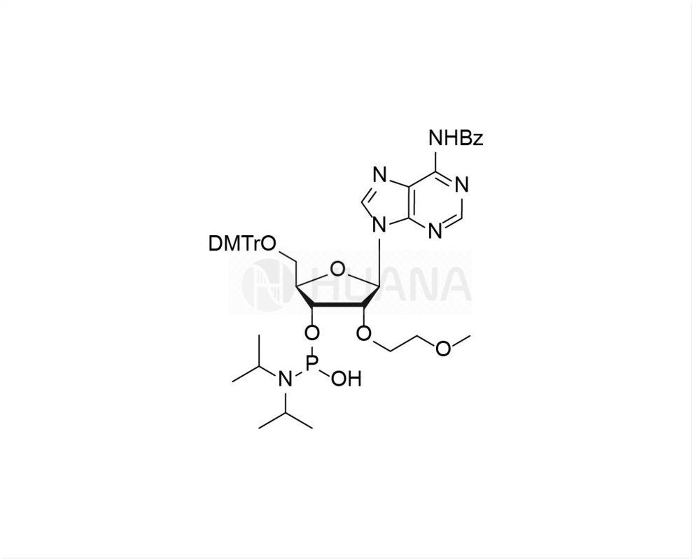 DMTr-2'-O-MOE-rA(Bz)-3'-CE-(1-hidroksi-N,N-dizopropil)fosforamidit