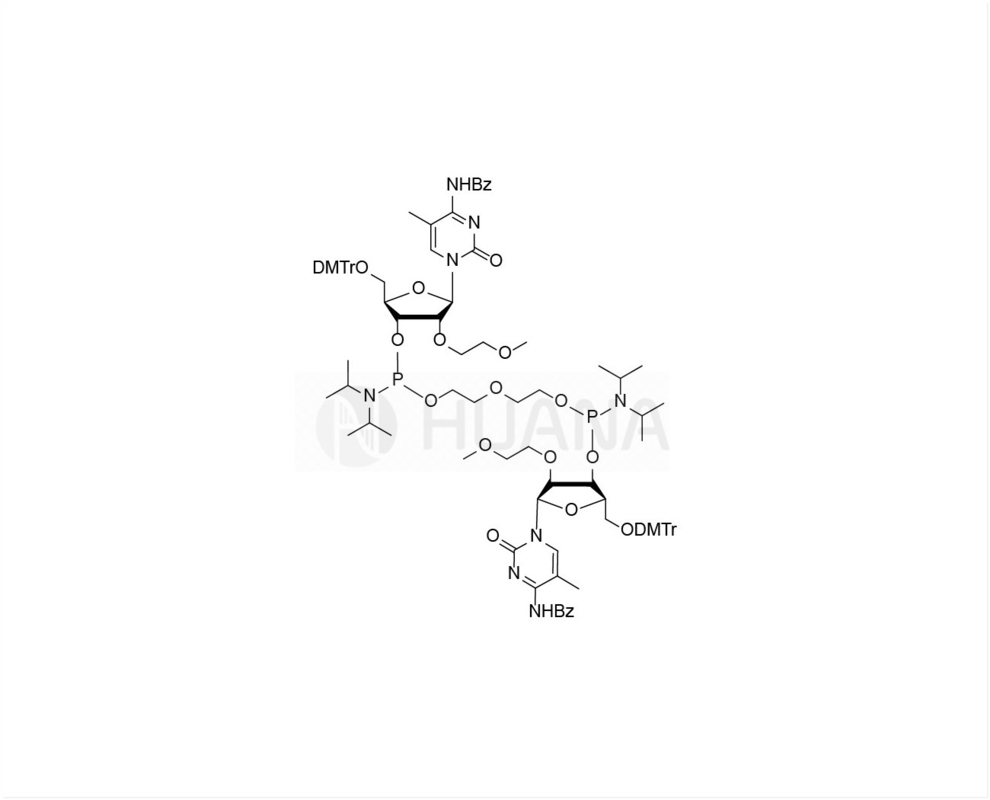 di(5'-O-DMTr-2'-O-MOE-5-Me-rC(Bz)-3'-oksi) - ((oksibis ((etan-1,2-diyl)) -bis ((diisopropilfosforamidit)